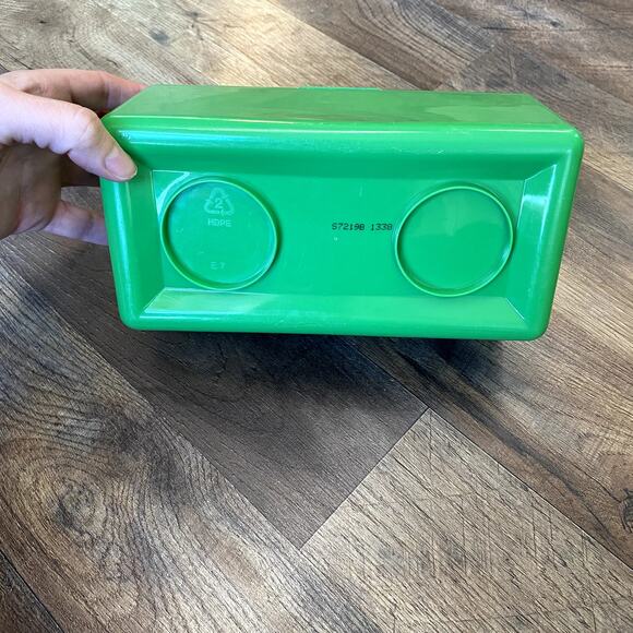 Vintage 90's Chubs Baby Wipes Green Lego Block Stackable Storage Container - Picture 5 of 8